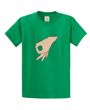 Finger Pattern Classic Unisex Kids and Adults T-Shirt